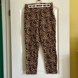 Lindy Bop Leopard Print Cigarette Pants
